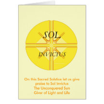 Sol Invictus Greeting Card