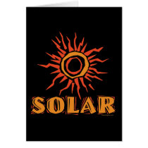 Solar Power Sun cards