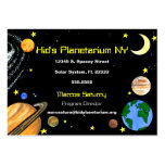 Solar System in Space Profile Card Business Card Template