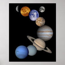 Solar System Montage Posters