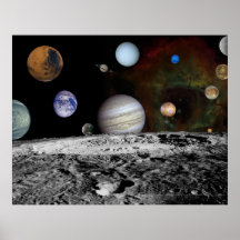 Solar System Montage Posters