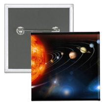 "Solar System" Pinback Button