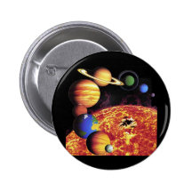 Solar System Planets Button