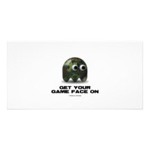 Soldier (Military Camouflage Retro Avatar) Personalized Photo Card