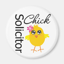 Solicitor Chick Refrigerator Magnet