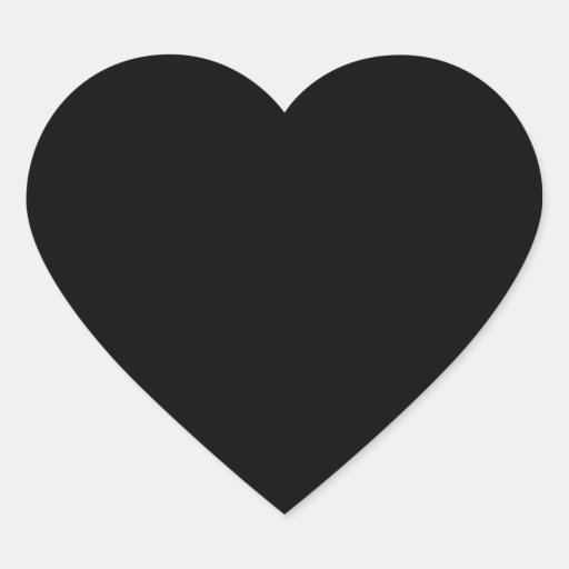 Solid Black Stickers