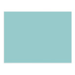 Solid Colour Light Blue 99CCCC Background Post Card