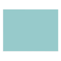 Solid Colour Light Blue 99CCCC Background Post Card