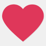 Solid Crimson Heart Stickers