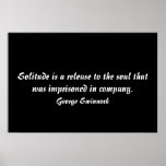 Solitude & Freedom Poster