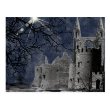 Solstice Night Gothic Landscape Post Card
