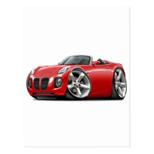 Solstice Red Convertible Postcard
