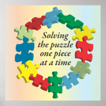Solving the Puzzle...Poster Art Rainbow