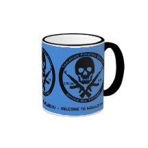 Somalian Pirates Union - Local 69 Blue Coffee Mugs