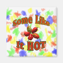 Some Like It Hot Habanero Pepper Star Magnet