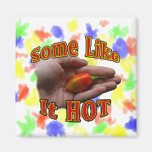 Some Like It Hot Hand One Habanero Pepper Magnet