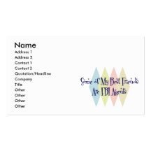 Some of My Best Friends Are FBI Agents Business Card Templates