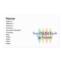 Some of My Best Friends Are Swimmers Business Card