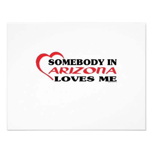 Somebody in Arizona Loves Me shirts Personalized Announcement