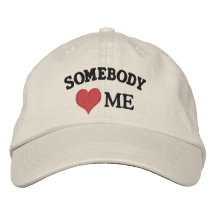 Somebody Loves me Embroidered Hats