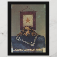 Somebody Talked World War 2 Flyer
