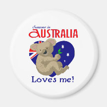 Someone in Australia Loves Me  Koala Fridge Magnet