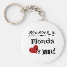 Someone In Florida Loves Me Keychain