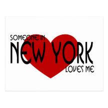 Someone in New York Loves Me Post Card