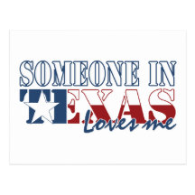 Someone in Texas Loves Me Postcard