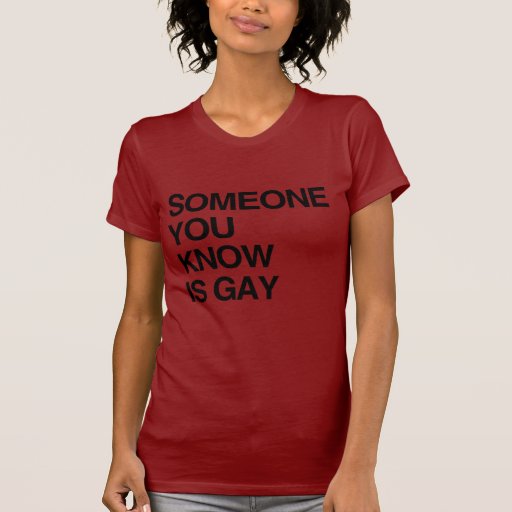 SOMEONE YOU KNOW IS GAY T SHIRT