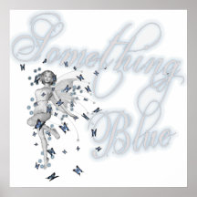 Something Blue Butterfly Fairy - Original Print