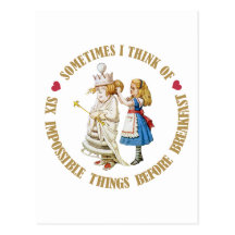 SOMETIMES I THINK OF SIX IMPOSSIBLE THINGS BEFORE POST CARDS
