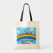 Somewhere over the rainbow canvas bags