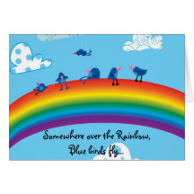 Somewhere over the rainbow cards