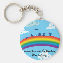 Somewhere over the rainbow keychains