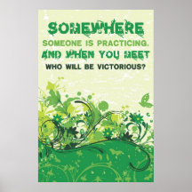 Somewhere, Someone is Practicing Poster