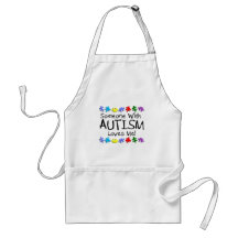 Somone With Autism Loves Me (PP) Apron