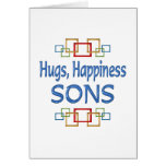Son Hugs Greeting Cards