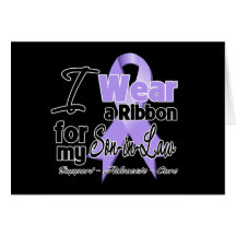 Son-in-Law - General Cancer Ribbon Greeting Card