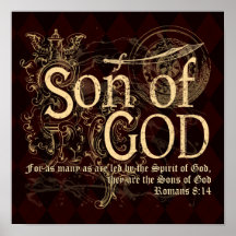 Son of God, Romans 8:14 Christian Print