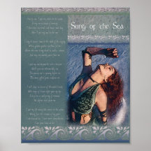 Song of the Sea Lyrics Poster -Sharon Knight