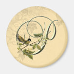 Songbird Initial P Refrigerator Magnet