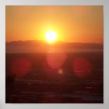 Sonnenuntergang im Golf von Genua Poster