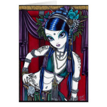 "Sonya" Tribal Fusion Belly Dancer Card