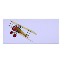 Sopwith Camel and Pilot Personalised Rack Card