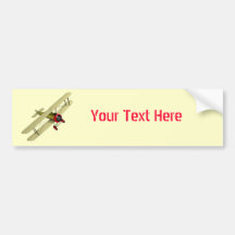 Sopwith Camel Biplane Bumper Stickers