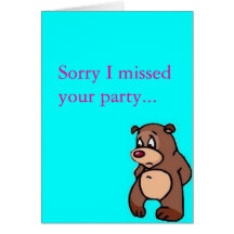 sorry card