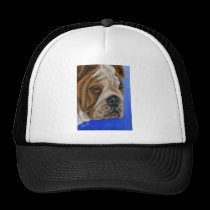 Soulful Bulldog - Dog Breed Art hats