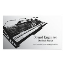 Sound Engineer Business Card