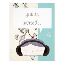 sound girl personalized announcement